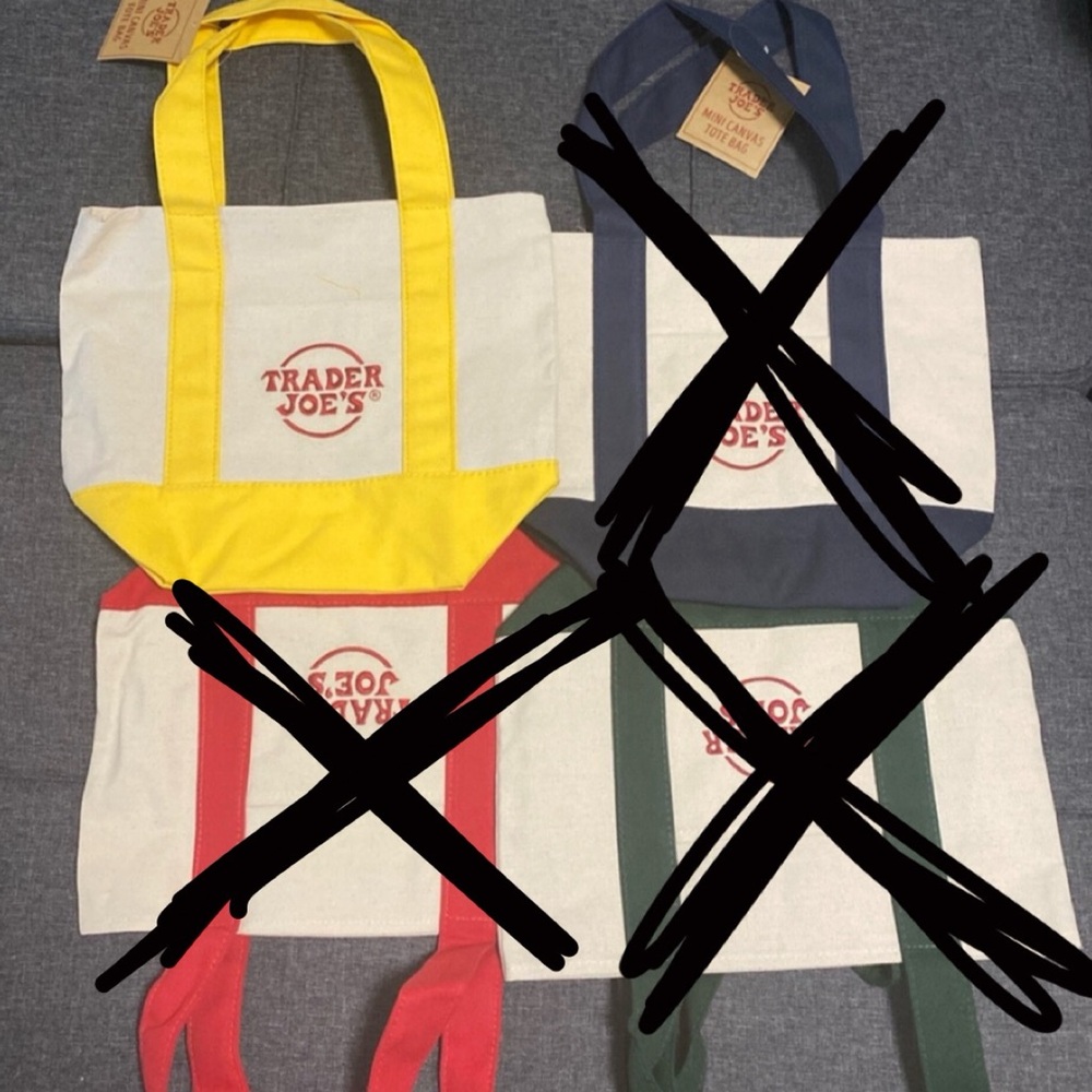 MINI TRADER JOES TOTES